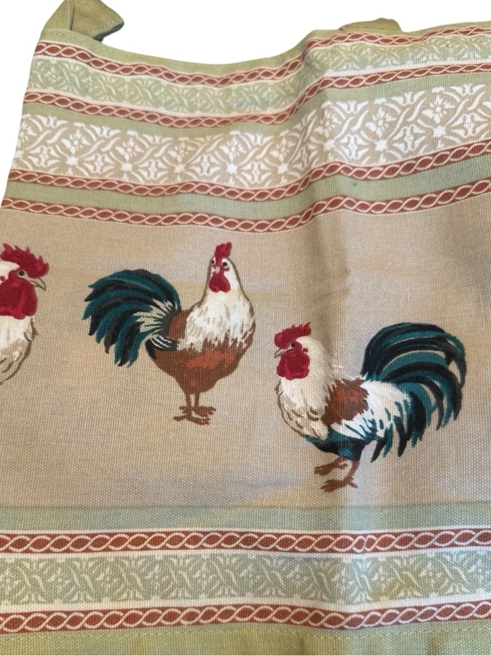 Rustic Valance Vintage Better Homes & Gardens Kitchen Rooster Chicken Cotton 60”